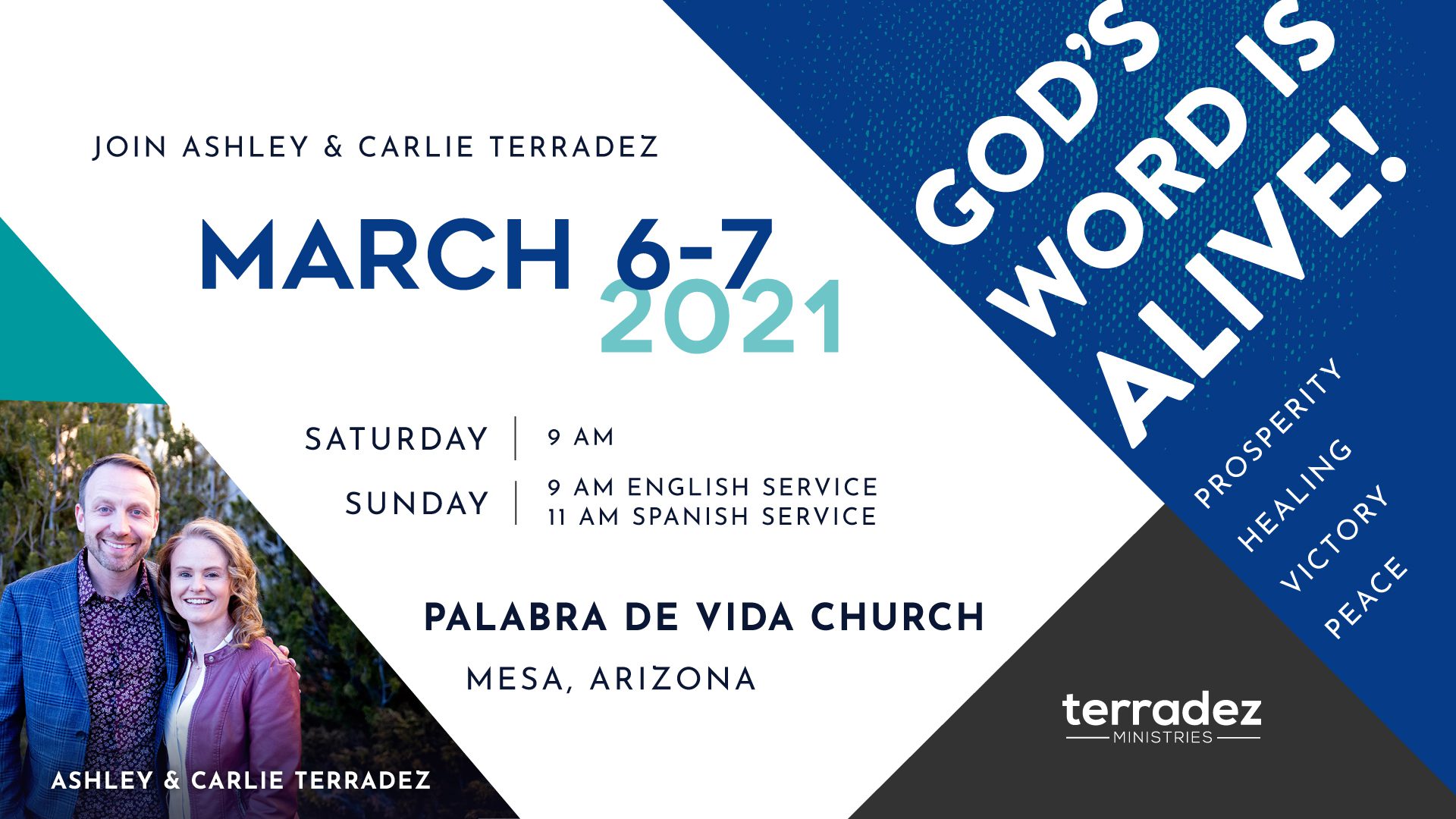 Ashley and Carlie Terradez at Palabra de Vida Church