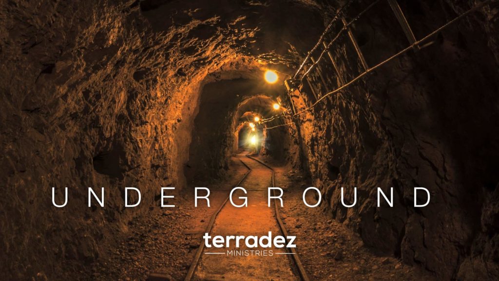 Underground - photo of mine tunnel