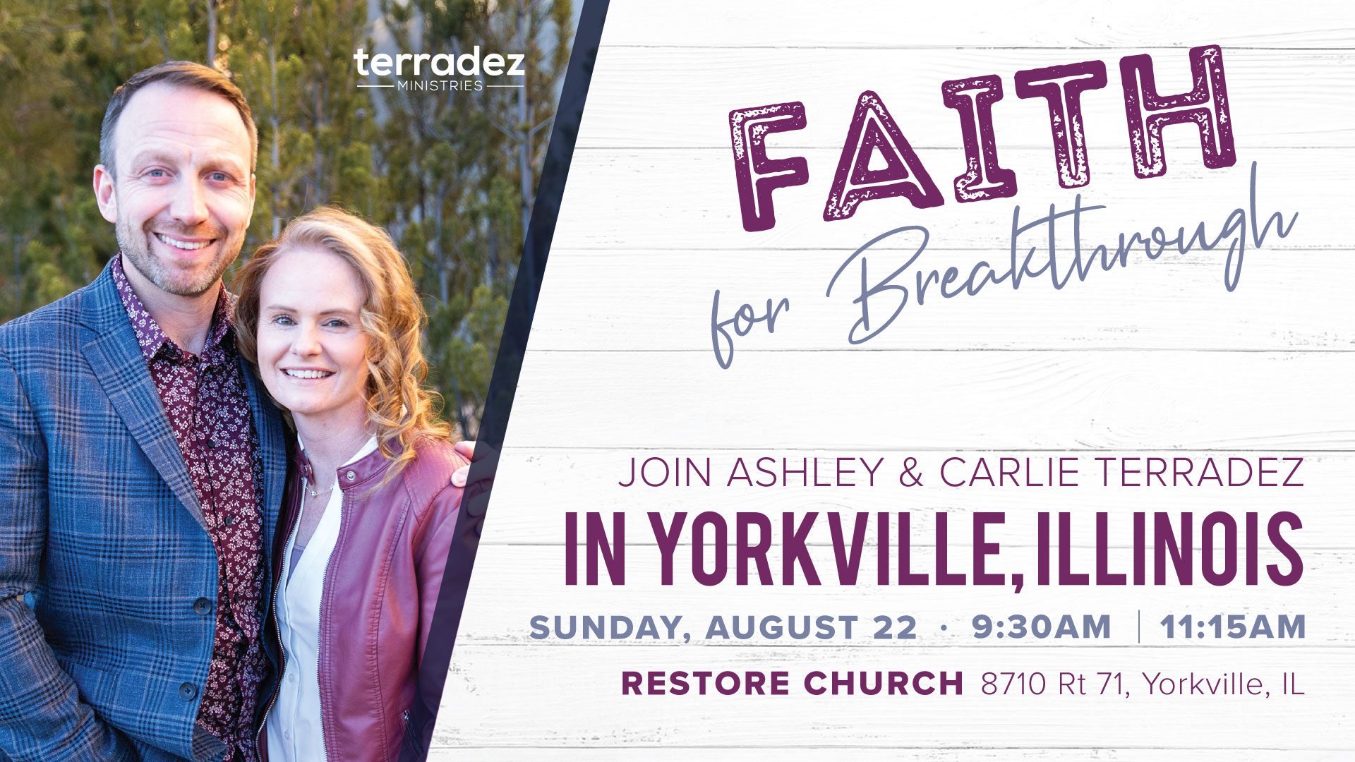 Ashley and Carlie Terradez at Restore Church Yorkville, Illinois, August 22, 2021.