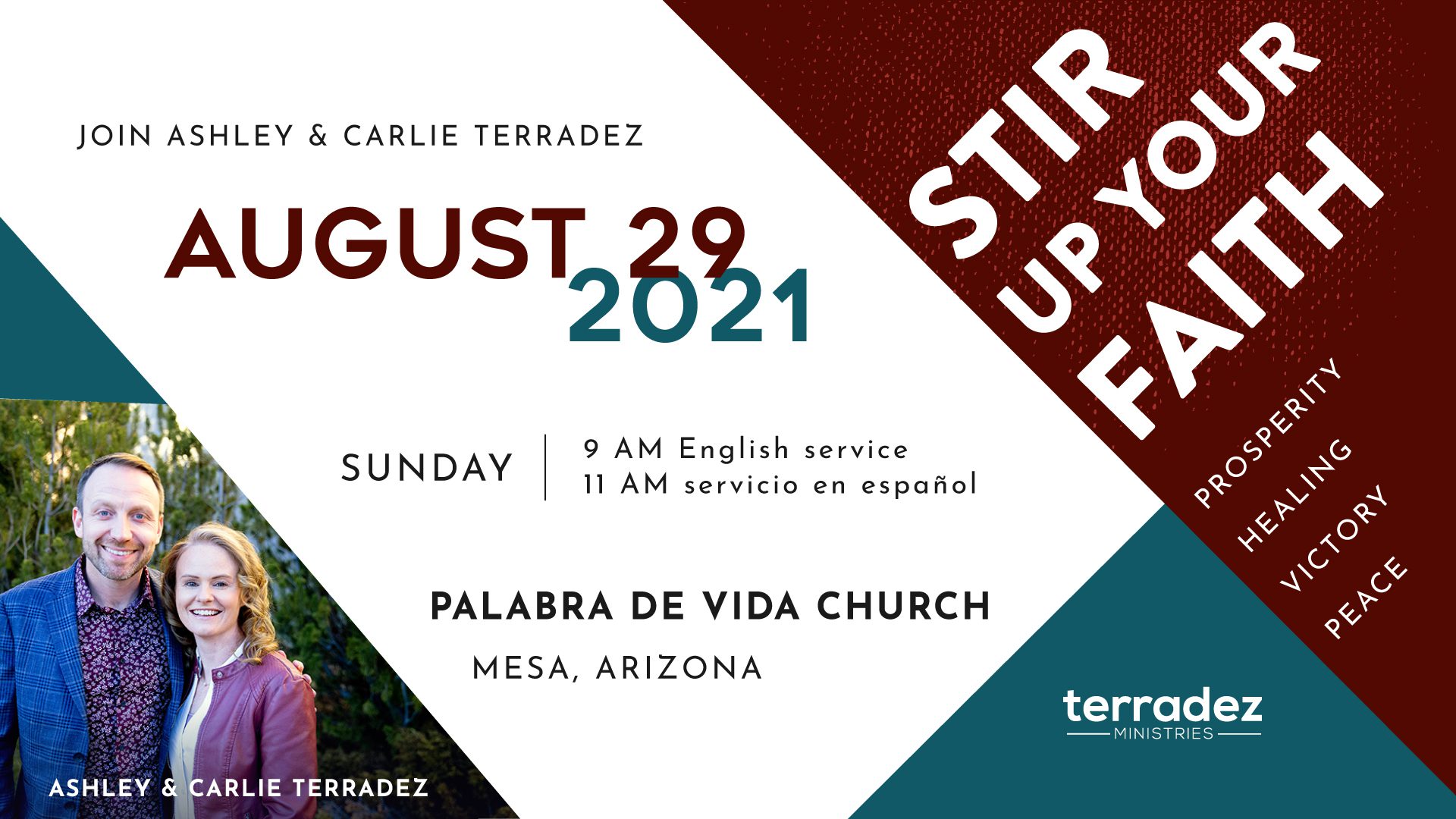 Ashley and Carlie Terradez at Palabra de Vida in Mesa, AZ, August 29, 2021.