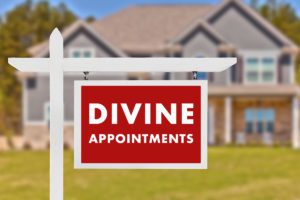 Divine Appointments by Terradez Ministries - real estate sign in front of a house