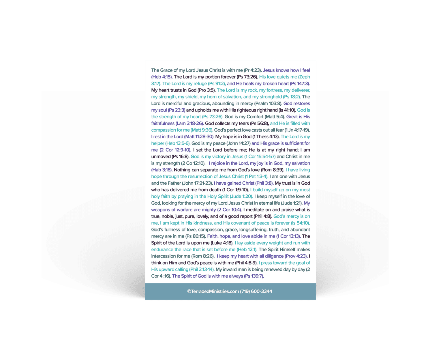 Comfort Confession Card Terradez Ministries comfort-confession-card-terradez-ministries
